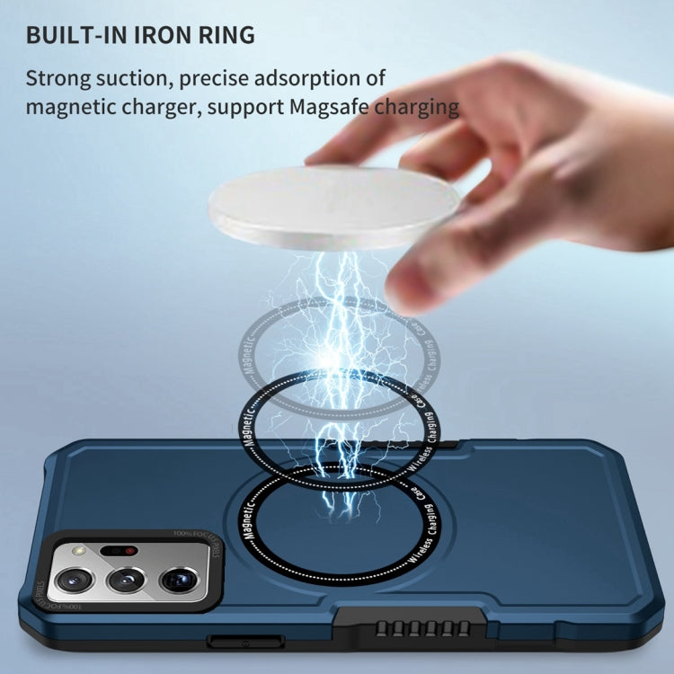 For Samsung Galaxy Note20 Ultra MagSafe Shockproof Armor Phone Case(Dark Blue) - Galaxy Phone Cases by buy2fix | Online Shopping UK | buy2fix