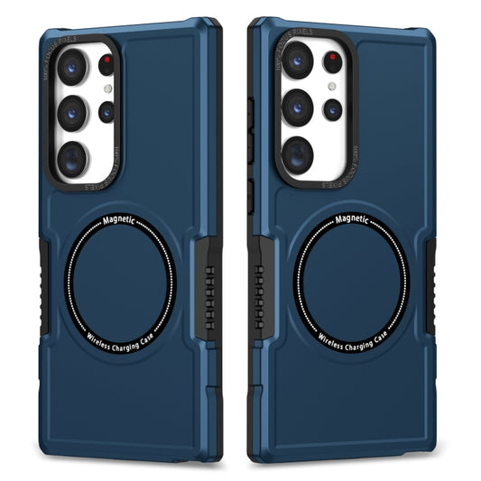 For Samsung Galaxy S23 Ultra 5G MagSafe Shockproof Armor Phone Case(Dark Blue) - Galaxy S23 Ultra 5G Cases by buy2fix | Online Shopping UK | buy2fix