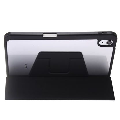 For iPad 2025 / 2022 3-Fold 360 Rotation Acrylic Leather Smart Tablet Case(Black) - iPad 2025 / 2022 Cases by buy2fix | Online Shopping UK | buy2fix