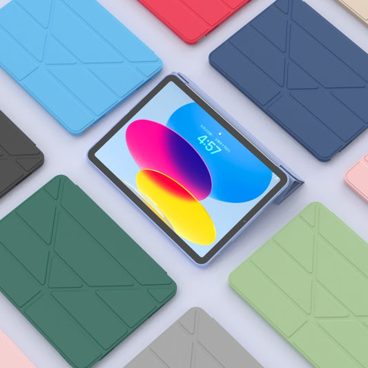 For iPad 2025 / 2022 Multi-folding TPU Leather Smart Tablet Case(Black) - iPad 2025 / 2022 Cases by buy2fix | Online Shopping UK | buy2fix