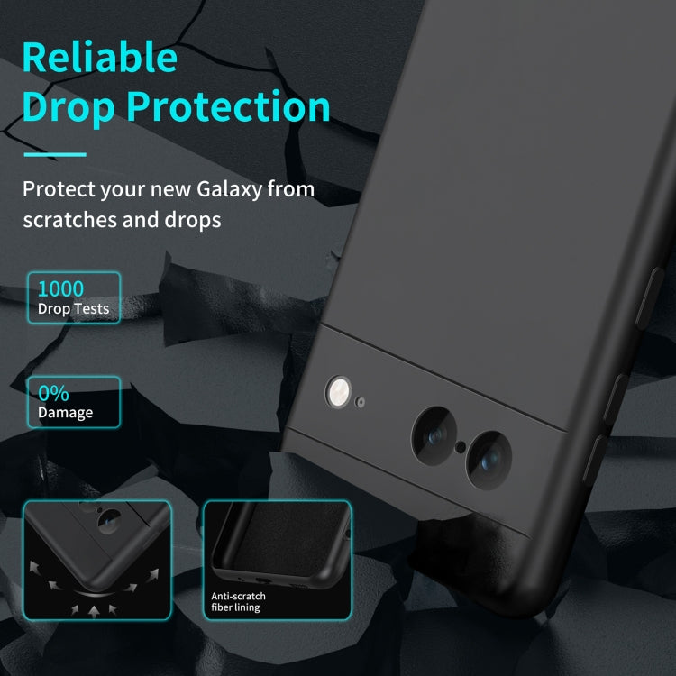 For Google Pixel 7 MagSafe Magnetic Liquid Silicone Phone Case(Black) by buy2fix