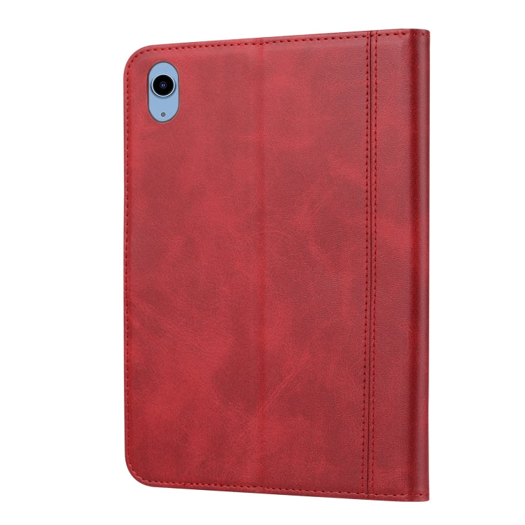 For iPad 2025 / 2022 Calf Texture Double Fold Leather Smart Tablet Case(Red) - iPad 2025 / 2022 Cases by buy2fix | Online Shopping UK | buy2fix