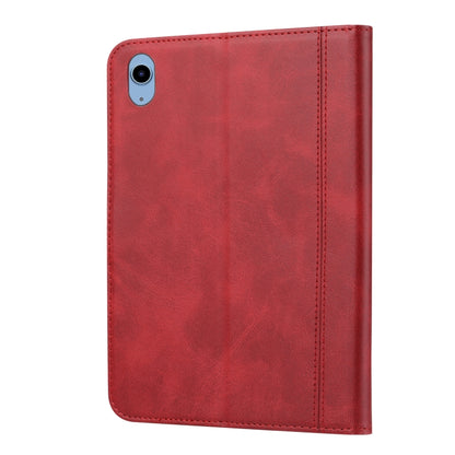For iPad 2025 / 2022 Calf Texture Double Fold Leather Smart Tablet Case(Red) - iPad 2025 / 2022 Cases by buy2fix | Online Shopping UK | buy2fix