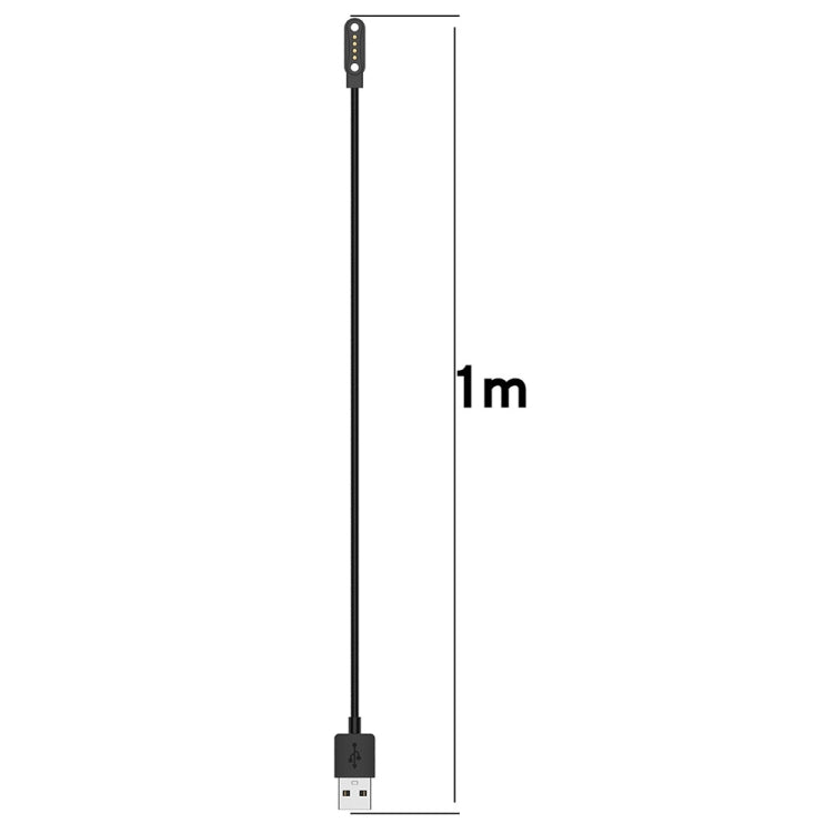 For Ticwatch GTH2 Magnetic Charger USB Smart Watch Charging Cable, Length:1m - Charger by buy2fix | Online Shopping UK | buy2fix