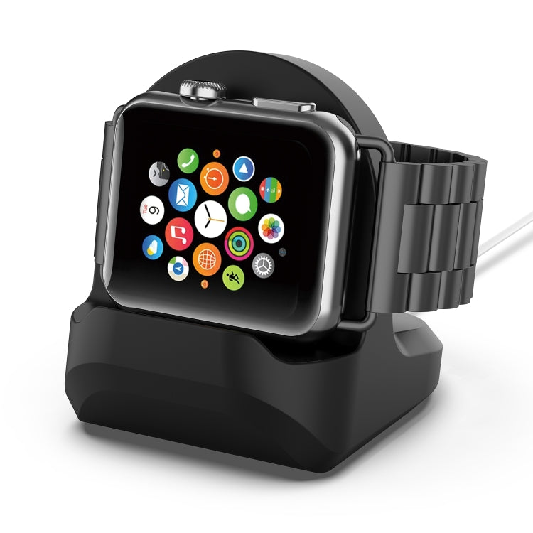 For Apple Watch Smart Watch Silicone Charging Stand Without Charger(Black) - Charger / Holder by buy2fix | Online Shopping UK | buy2fix