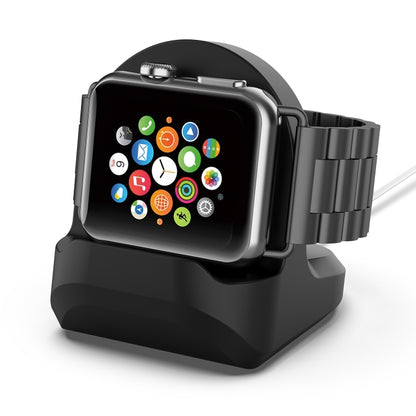 For Apple Watch Smart Watch Silicone Charging Stand Without Charger(Black) - Charger / Holder by buy2fix | Online Shopping UK | buy2fix