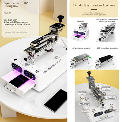 TBK 258S Intelligent Multi-function UV Cured Disassembly Machine, Plug:US Plug - Separation Equipment by TBK | Online Shopping UK | buy2fix