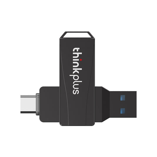 Lenovo Thinkplus MU252 USB 3.1 + USB-C / Type-C Flash Drive, Memory:64GB(Black) - USB Flash Drives by Lenovo | Online Shopping UK | buy2fix