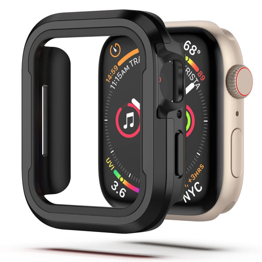 For Apple Watch Ultra 49mm Aluminum Alloy + TPU 2 in 1 Protective Case(Black) - Watch Cases by buy2fix | Online Shopping UK | buy2fix