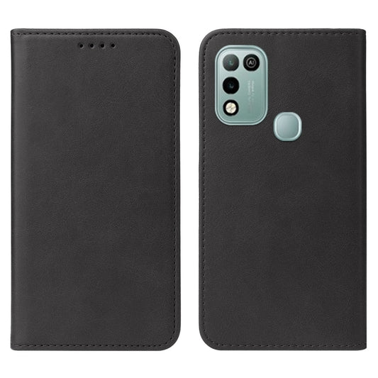 For Infinix Hot 10 Play/Smart 5 India Magnetic Closure Leather Phone Case(Black) - Infinix Cases by buy2fix | Online Shopping UK | buy2fix
