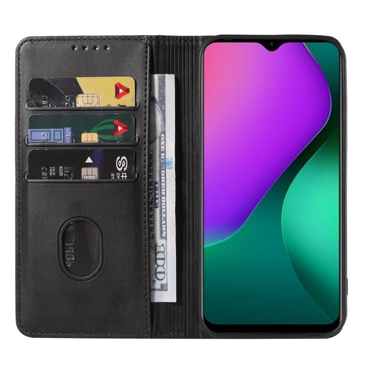 For Infinix Hot 10 Play/Smart 5 India Magnetic Closure Leather Phone Case(Black) - Infinix Cases by buy2fix | Online Shopping UK | buy2fix