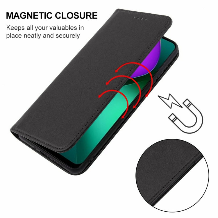 For Infinix Hot 10 Play/Smart 5 India Magnetic Closure Leather Phone Case(Black) - Infinix Cases by buy2fix | Online Shopping UK | buy2fix