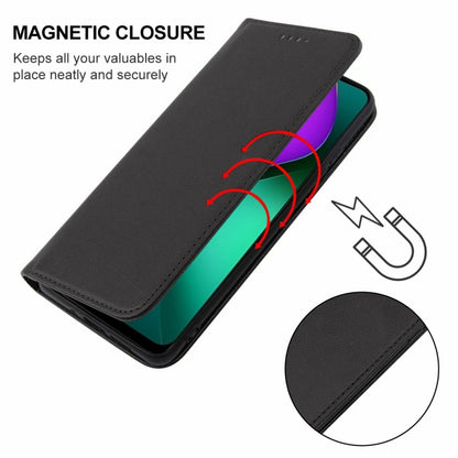 For Infinix Hot 10 Play/Smart 5 India Magnetic Closure Leather Phone Case(Black) - Infinix Cases by buy2fix | Online Shopping UK | buy2fix