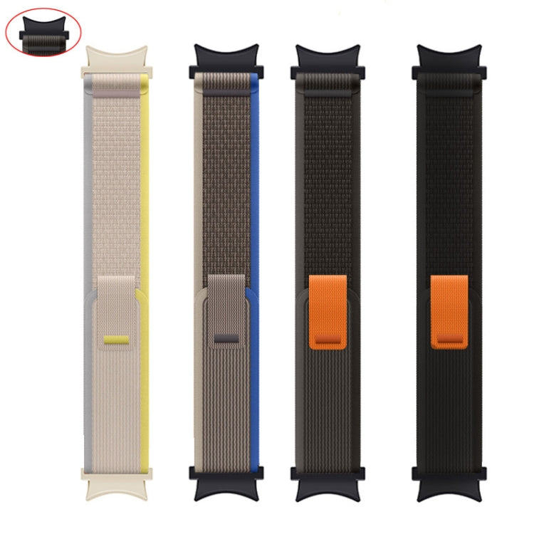 For Samsung Galaxy Watch 5 Pro / Watch4 Classic Loop Nylon Watch Band(Black) - Watch Bands by buy2fix | Online Shopping UK | buy2fix