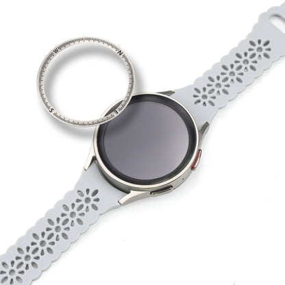 For Samsung Galaxy Watch 5 Pro Compass Scale Metal Watch Bezel(Black) - Watch Cases by buy2fix | Online Shopping UK | buy2fix