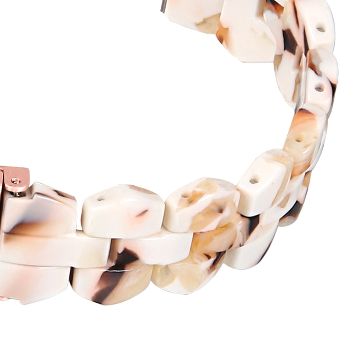 For Fitbit Versa 3 / Sense Universal Rhombus Resin Watch Band(Nougat) - Watch Bands by buy2fix | Online Shopping UK | buy2fix