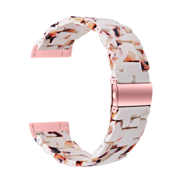 For Fitbit Versa 4 / Sense 2 Universal Resin Watch Band(Nougat) - Watch Bands by buy2fix | Online Shopping UK | buy2fix