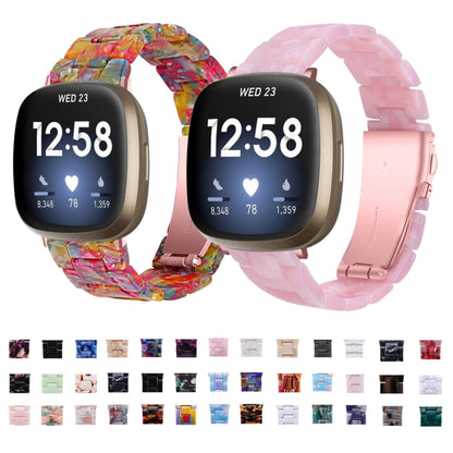 For Fitbit Versa 4 / Sense 2 Universal Resin Watch Band(Nougat) - Watch Bands by buy2fix | Online Shopping UK | buy2fix
