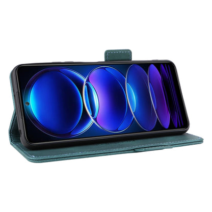 For Xiaomi Redmi Note 12 5G Magnetic Clasp Flip Leather Phone Case(Green) by buy2fix