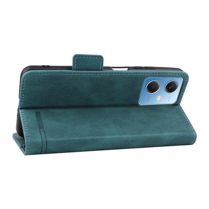 For Xiaomi Redmi Note 12 5G Magnetic Clasp Flip Leather Phone Case(Green) by buy2fix