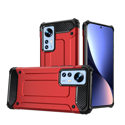 For Xiaomi 12 / 12X Magic Armor TPU + PC Combination Phone Case(Red) by buy2fix