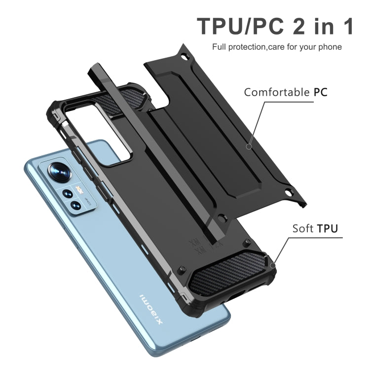 For Xiaomi 12 / 12X Magic Armor TPU + PC Combination Phone Case(Red) by buy2fix