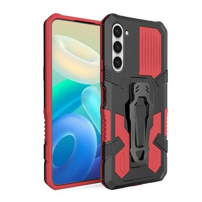 For Samsung Galaxy S23+ 5G Armor Warrior Shockproof PC + TPU Phone Case(Red) - Galaxy S23+ 5G Cases by buy2fix | Online Shopping UK | buy2fix
