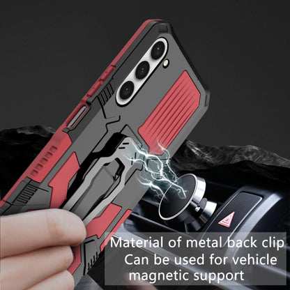 For Samsung Galaxy S23+ 5G Armor Warrior Shockproof PC + TPU Phone Case(Red) - Galaxy S23+ 5G Cases by buy2fix | Online Shopping UK | buy2fix