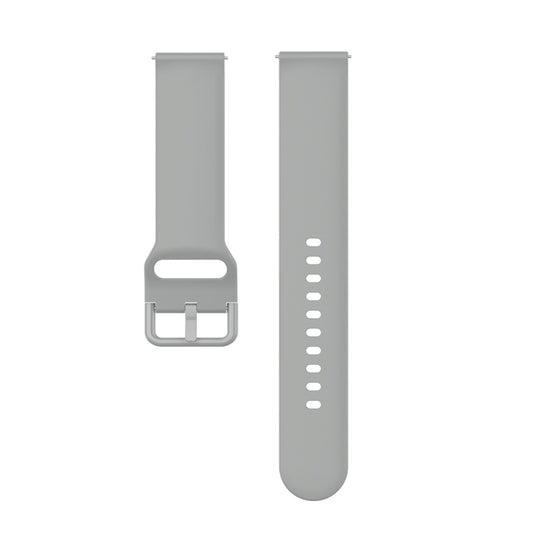 23mm Color Buckle Silicone Wrist Strap Watch Band for Fitbit Versa 2 / Versa / Versa Lite / Blaze, Size: S(Gray) - Watch Bands by buy2fix | Online Shopping UK | buy2fix