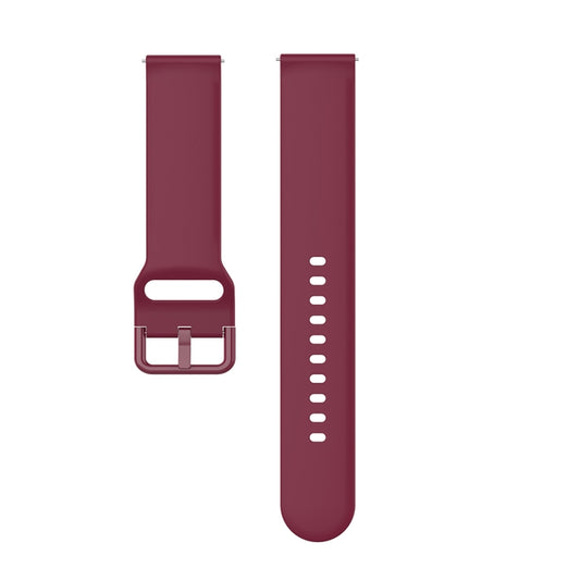 23mm Color Buckle Silicone Wrist Strap Watch Band for Fitbit Versa 2 / Versa / Versa Lite / Blaze, Size: S(Wine Red) - Watch Bands by buy2fix | Online Shopping UK | buy2fix