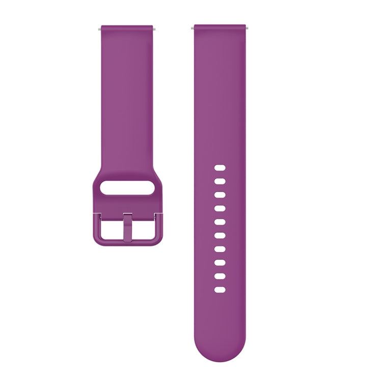 23mm Color Buckle Silicone Wrist Strap Watch Band for Fitbit Versa 2 / Versa / Versa Lite / Blaze, Size: S(Purple) - Watch Bands by buy2fix | Online Shopping UK | buy2fix