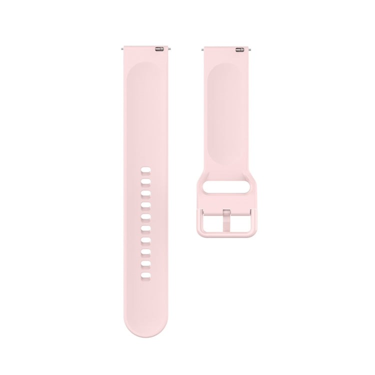 23mm Color Buckle Silicone Wrist Strap Watch Band for Fitbit Versa 2 / Versa / Versa Lite / Blaze, Size: L(Pink) by buy2fix