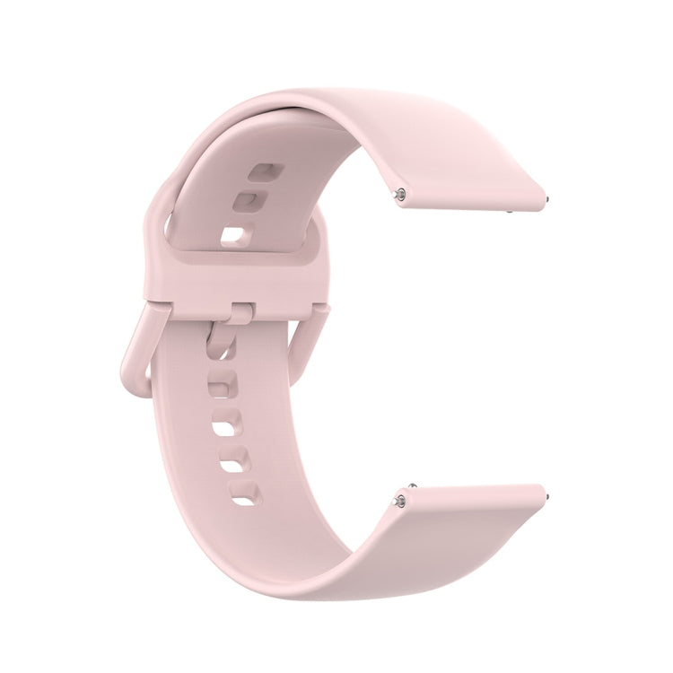 23mm Color Buckle Silicone Wrist Strap Watch Band for Fitbit Versa 2 / Versa / Versa Lite / Blaze, Size: L(Pink) by buy2fix