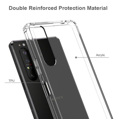 For Sony Xperia 1 II Scratchproof TPU + Acrylic Protective Case(Transparent) by buy2fix