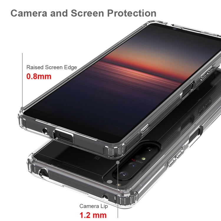 For Sony Xperia 1 II Scratchproof TPU + Acrylic Protective Case(Transparent) by buy2fix