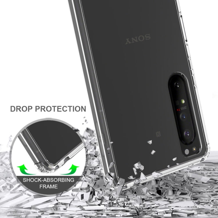 For Sony Xperia 1 II Scratchproof TPU + Acrylic Protective Case(Transparent) by buy2fix