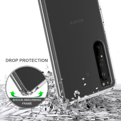For Sony Xperia 1 II Scratchproof TPU + Acrylic Protective Case(Transparent) by buy2fix
