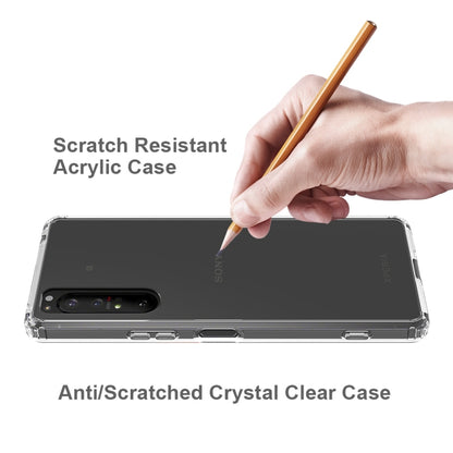 For Sony Xperia 1 II Scratchproof TPU + Acrylic Protective Case(Transparent) by buy2fix