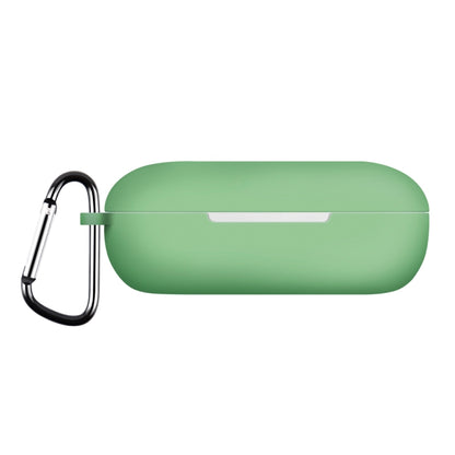 For Huawei FreeBuds SE Pure Color Bluetooth Earphone Silicone Case with Hook(Matcha Green) - Huawei Earphone Case by buy2fix | Online Shopping UK | buy2fix