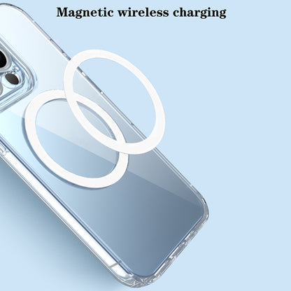 For iPhone 12 Simple Transparent Magsafe Phone Case - iPhone 12 / 12 Pro Cases by buy2fix | Online Shopping UK | buy2fix