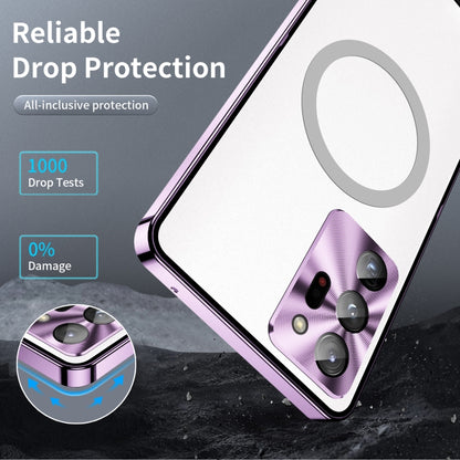 For Samsung Galaxy Note20 Ultra MagSafe Frosted Metal Phone Case(Purple) by buy2fix