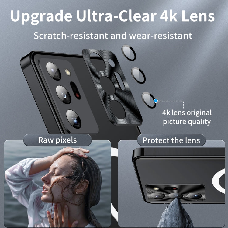 For Samsung Galaxy Note20 Ultra MagSafe Frosted Metal Phone Case(Black) by buy2fix