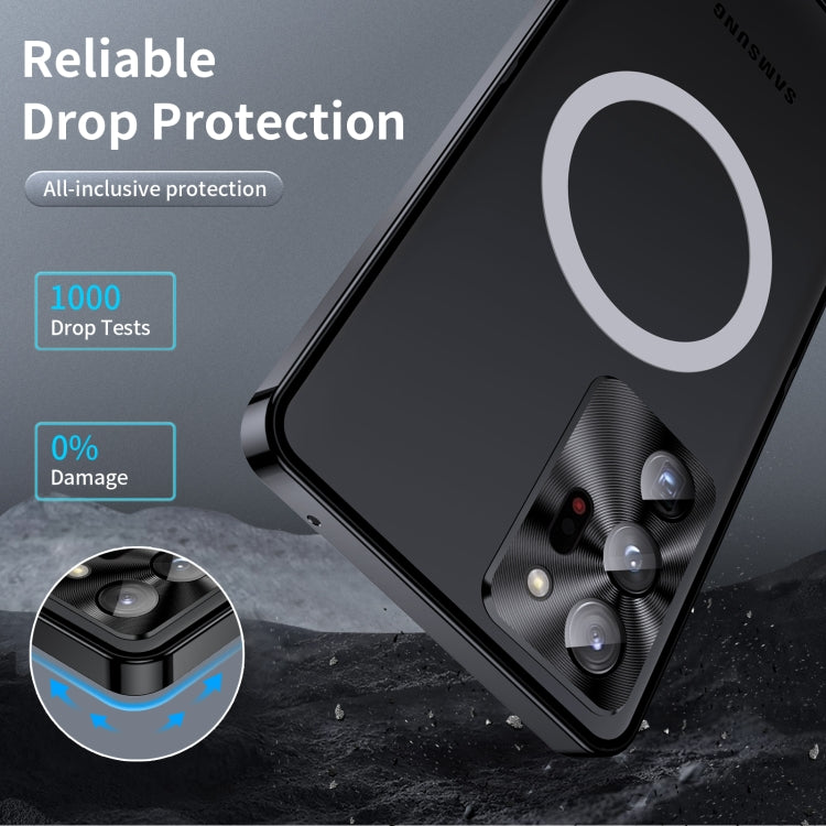 For Samsung Galaxy Note20 Ultra MagSafe Frosted Metal Phone Case(Black) by buy2fix