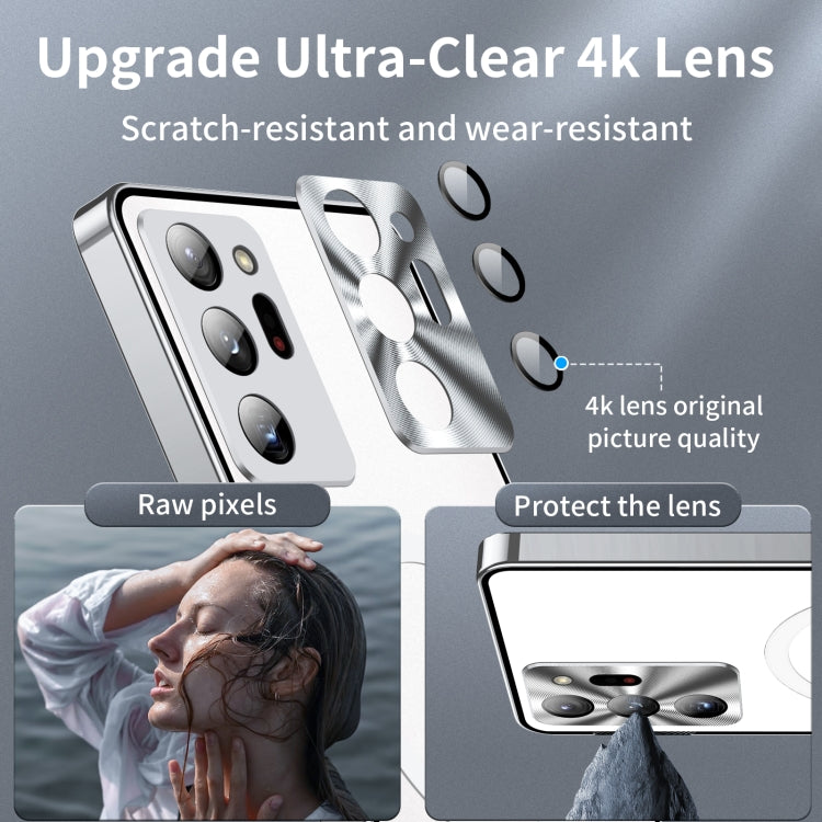 For Samsung Galaxy Note20 Ultra MagSafe Frosted Metal Phone Case(Silver) by buy2fix