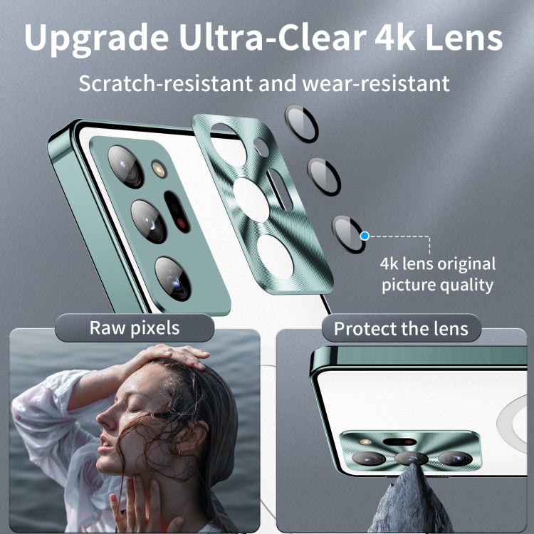 For Samsung Galaxy Note20 Ultra MagSafe Frosted Metal Phone Case(Green) by buy2fix