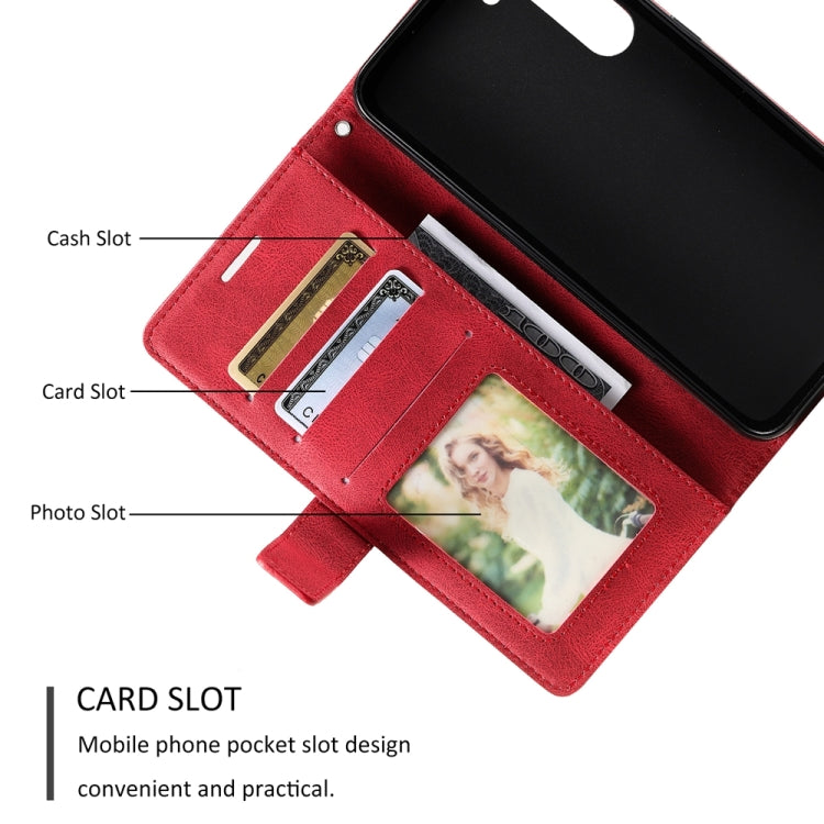 For Samsung Galaxy S23+ 5G Skin Feel Splicing Leather Phone Case(Red) - Galaxy S23+ 5G Cases by buy2fix | Online Shopping UK | buy2fix