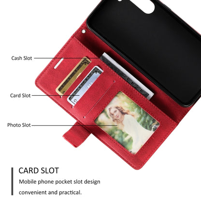 For Samsung Galaxy S23+ 5G Skin Feel Splicing Leather Phone Case(Red) - Galaxy S23+ 5G Cases by buy2fix | Online Shopping UK | buy2fix