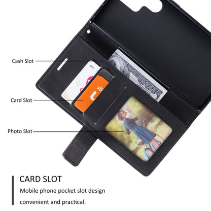 For Samsung Galaxy S23 Ultra 5G Skin Feel Splicing Leather Phone Case(Black) - Galaxy S23 Ultra 5G Cases by buy2fix | Online Shopping UK | buy2fix