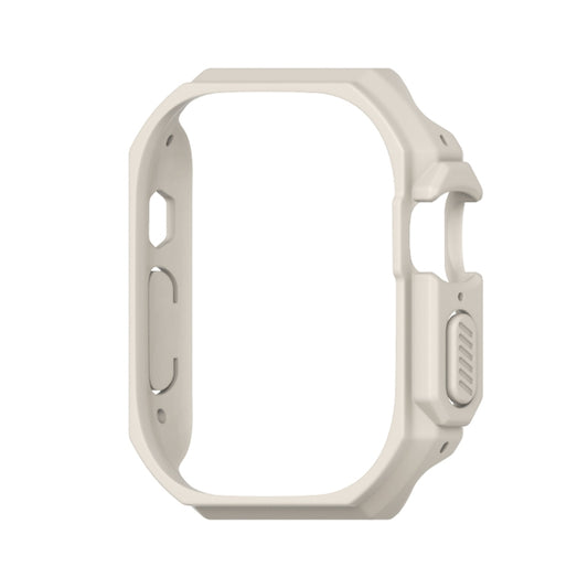 For Apple Watch Ultra 3 / 2 / 1 49mm Mijobs Ultra-thin Bezel PC Watch Case(Warm Grey) - Watch Cases by MIJOBS | Online Shopping UK | buy2fix