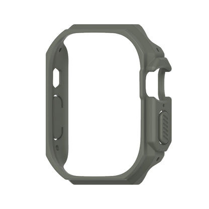 For Apple Watch Ultra 49mm Mijobs Ultra-thin Bezel PC Watch Case(khaki Green) - Watch Cases by MIJOBS | Online Shopping UK | buy2fix